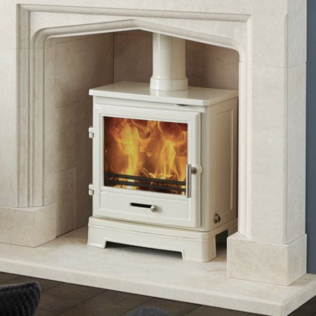 Capital Fireplace Bassington Enamel Baseline multi fuel stove