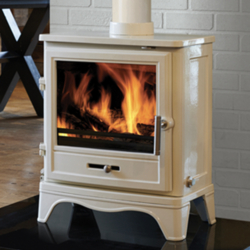 Capital Fireplace Bassington Enamel Skirted multi fuel stove