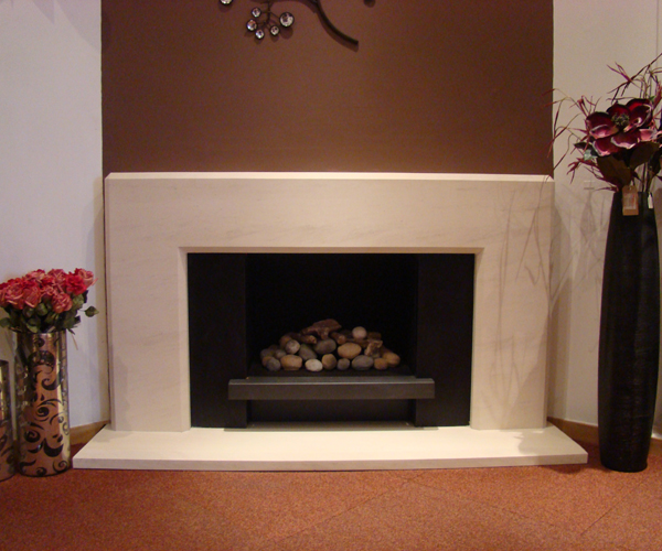 KF883 Bespoke Adelaide limestone fireplace