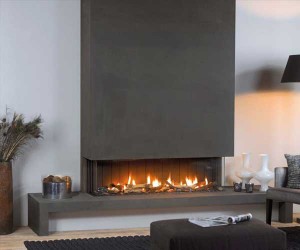 Vision Trimline TL140p-Panoramic gas fire