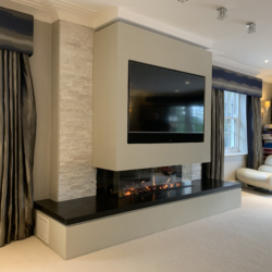 Vision Trimline TL140p 3 sided gas fire